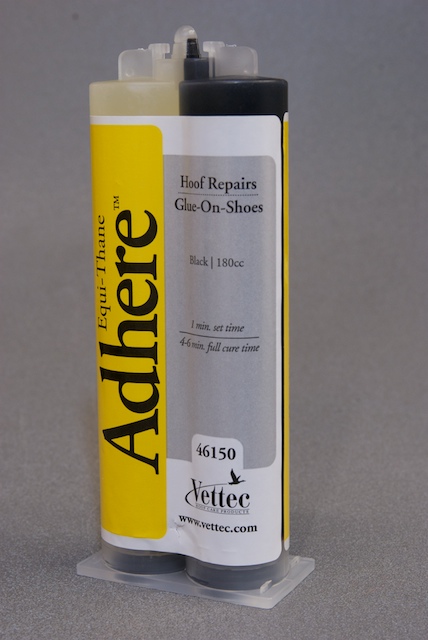 180 cc Vettec/Equi-Thane Black Adhere Glue On Shoe Material